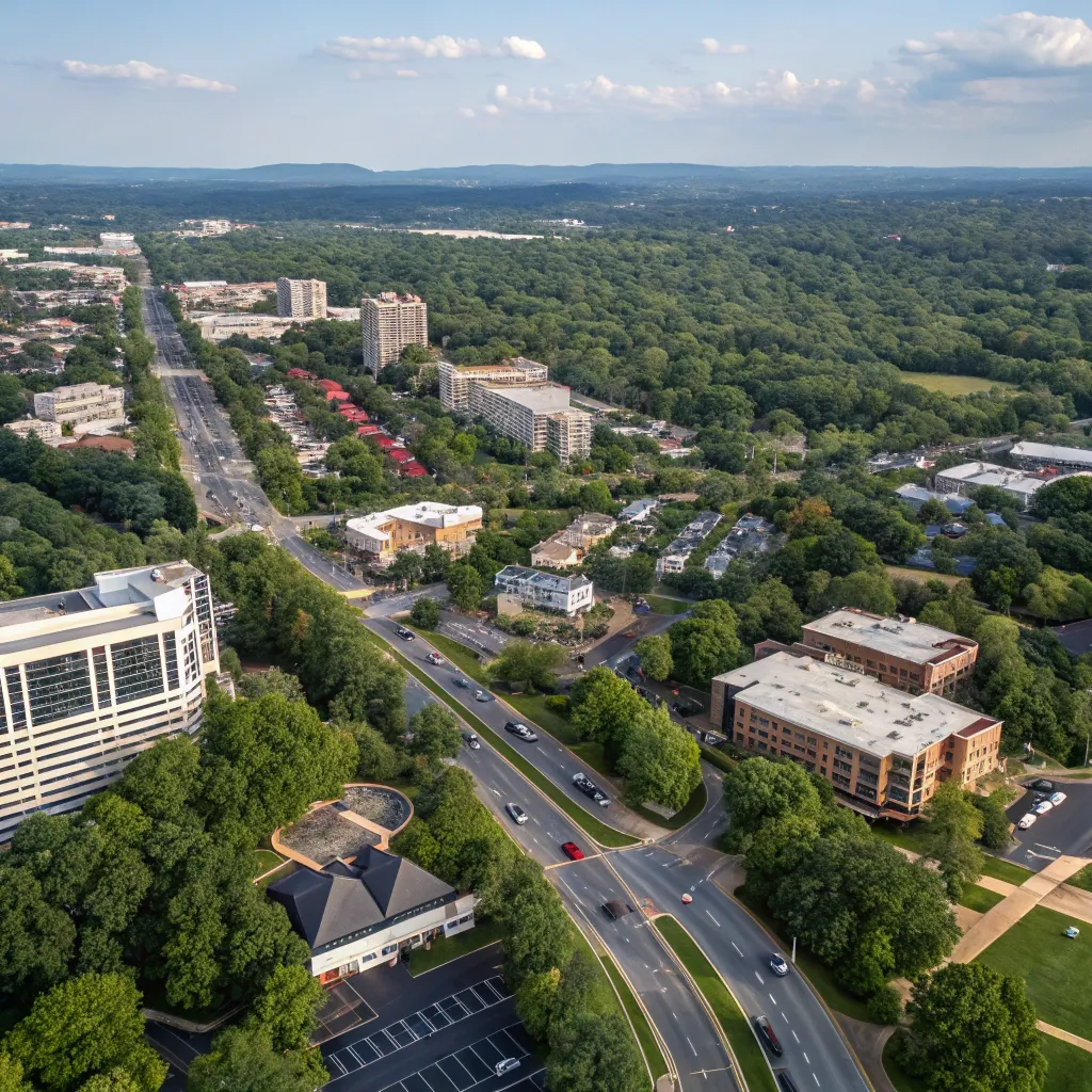 Aerial view of North Bethesda